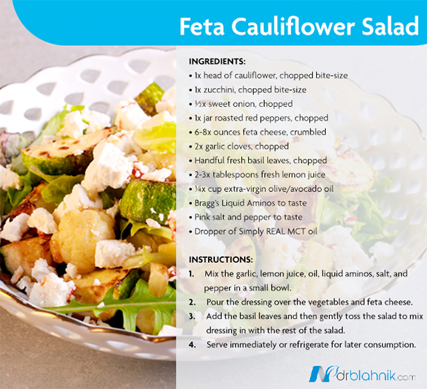 Feta Cauliflower Salad